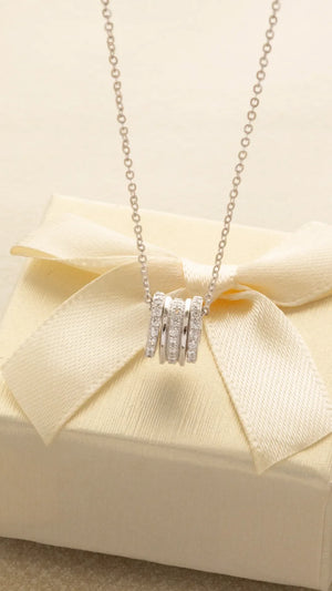 Gargantilla trinity pave 45 cm