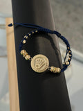 Pulsera herraje corona grande. N° de Balín: #2 diaman, #4 liso, #5 diaman, #6 diaman, #6 liso.