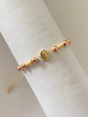 Pulsera virgen Guadalupe peq (6mm,5mm)
