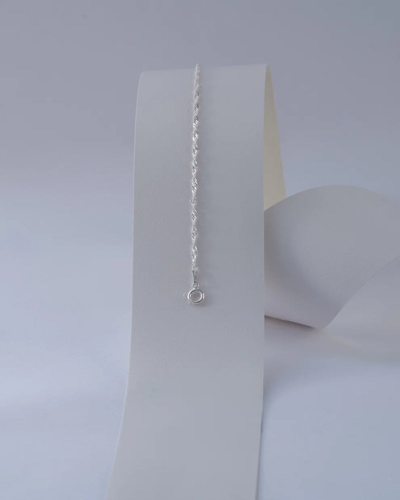 Pulsera Singapur 1,7 mm 16 Cms + Ext