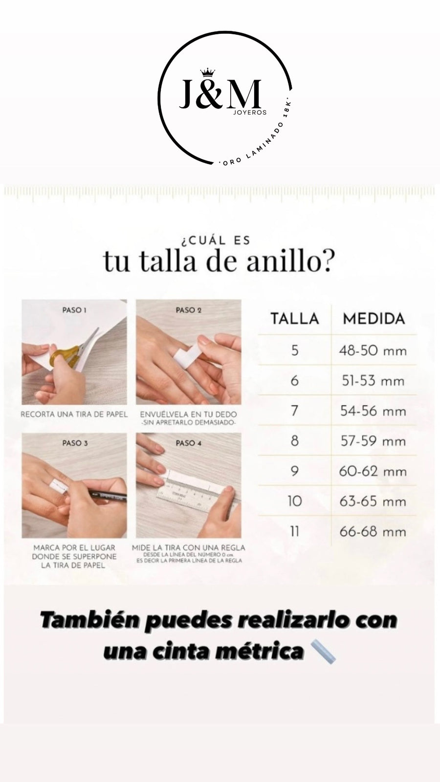 Guía de tallas